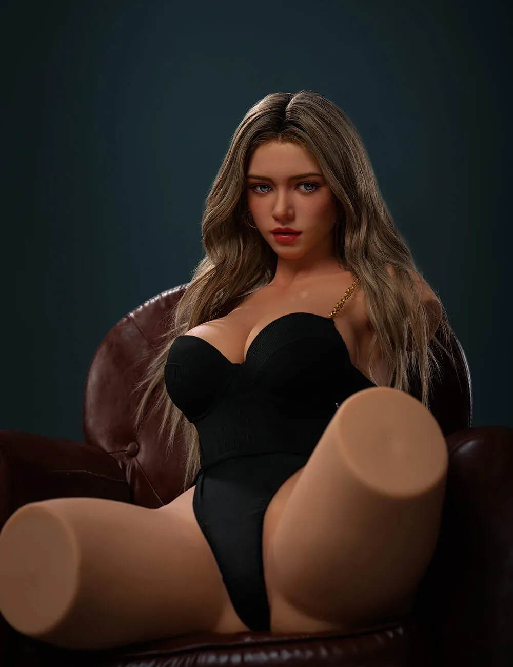 110cm (3ft6") Blonde Torso Sex Doll- E-Cup - Polly (ROS Head) view 7