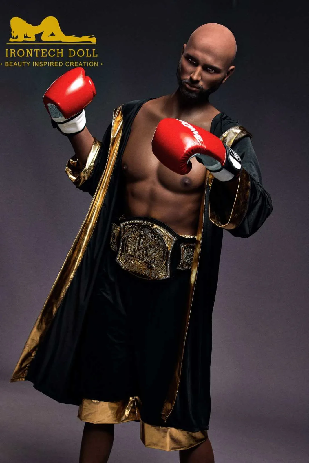 175cm (5ft9') Boxing Champion Black Male Sex Doll - Jack view 5