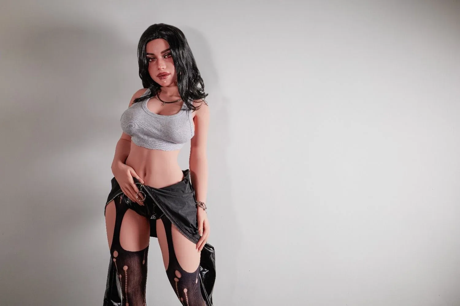 154cm (5ft1") Full Size Sex Doll (Black) - E-Cup - Reese view 4