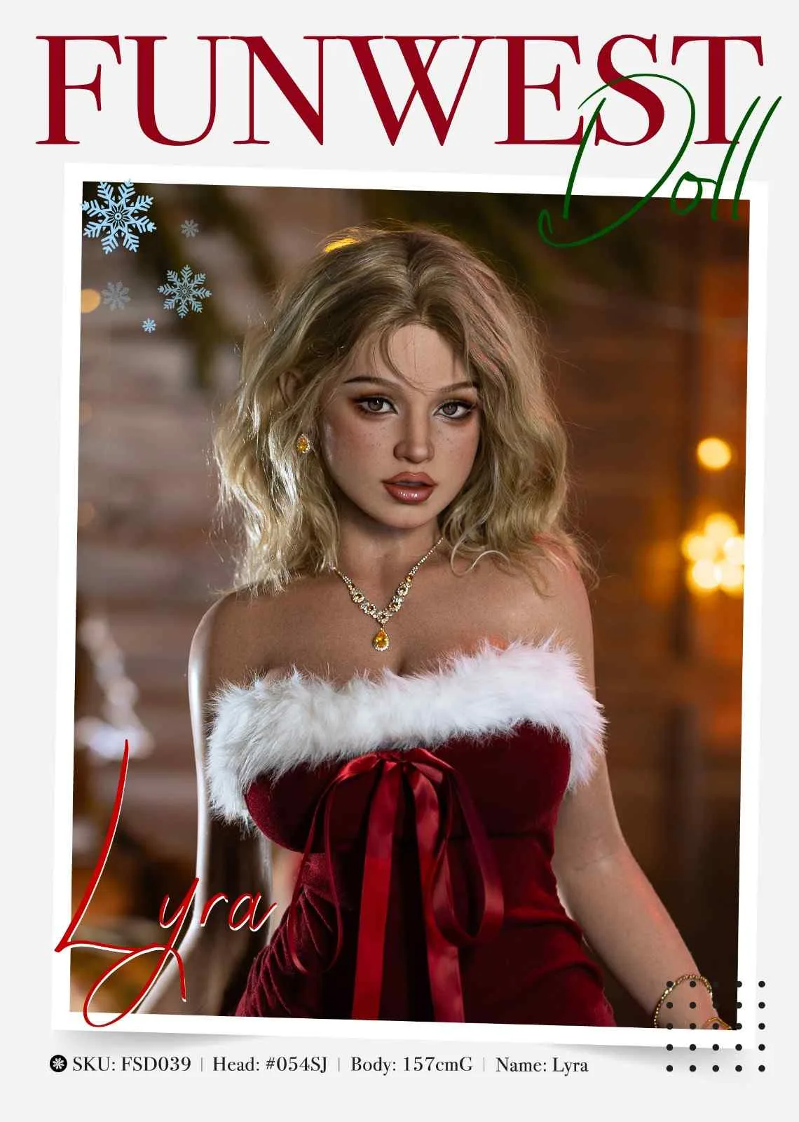 157cm (5ft2") Realistic Silicone Sex Doll Body - G Cup - Lyra