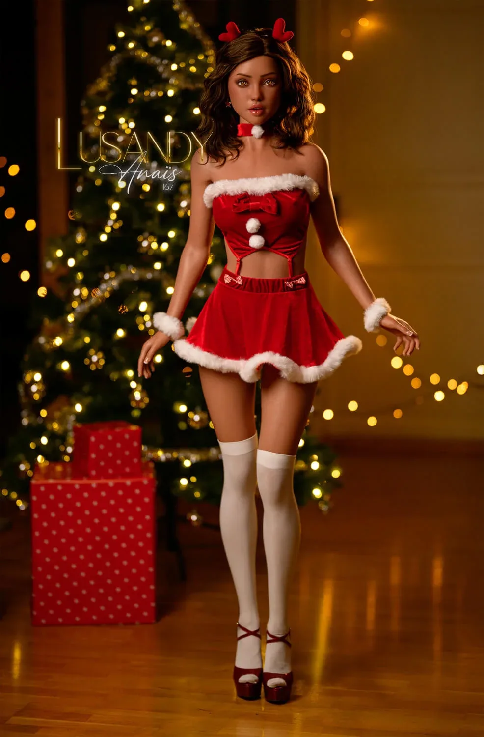167cm (5ft4") Christmas Girl Silicone Sex Doll – Lifelike Companion- C-Cup - Anais view 4
