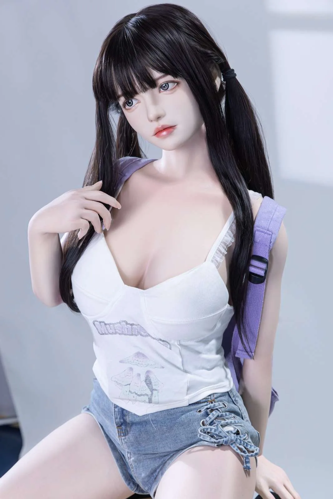 148cm (4ft8") Tender Asian Silicone Doll - C-Cup - Linn view 1