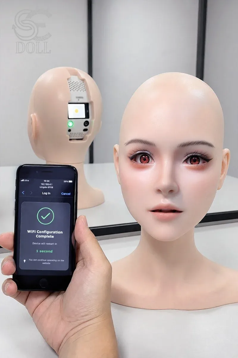 AI Smart Sex Doll Head – SE X-BOT - Annika view 2