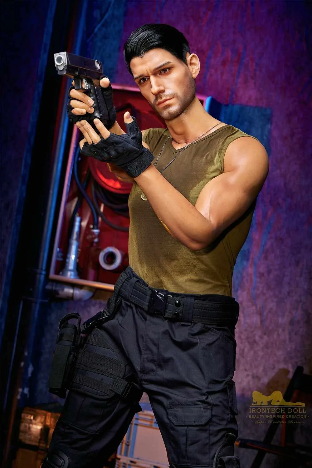 176cm (5ft7') Elite Commando Muscular Silicone Male Sex Doll - Thomas view 7