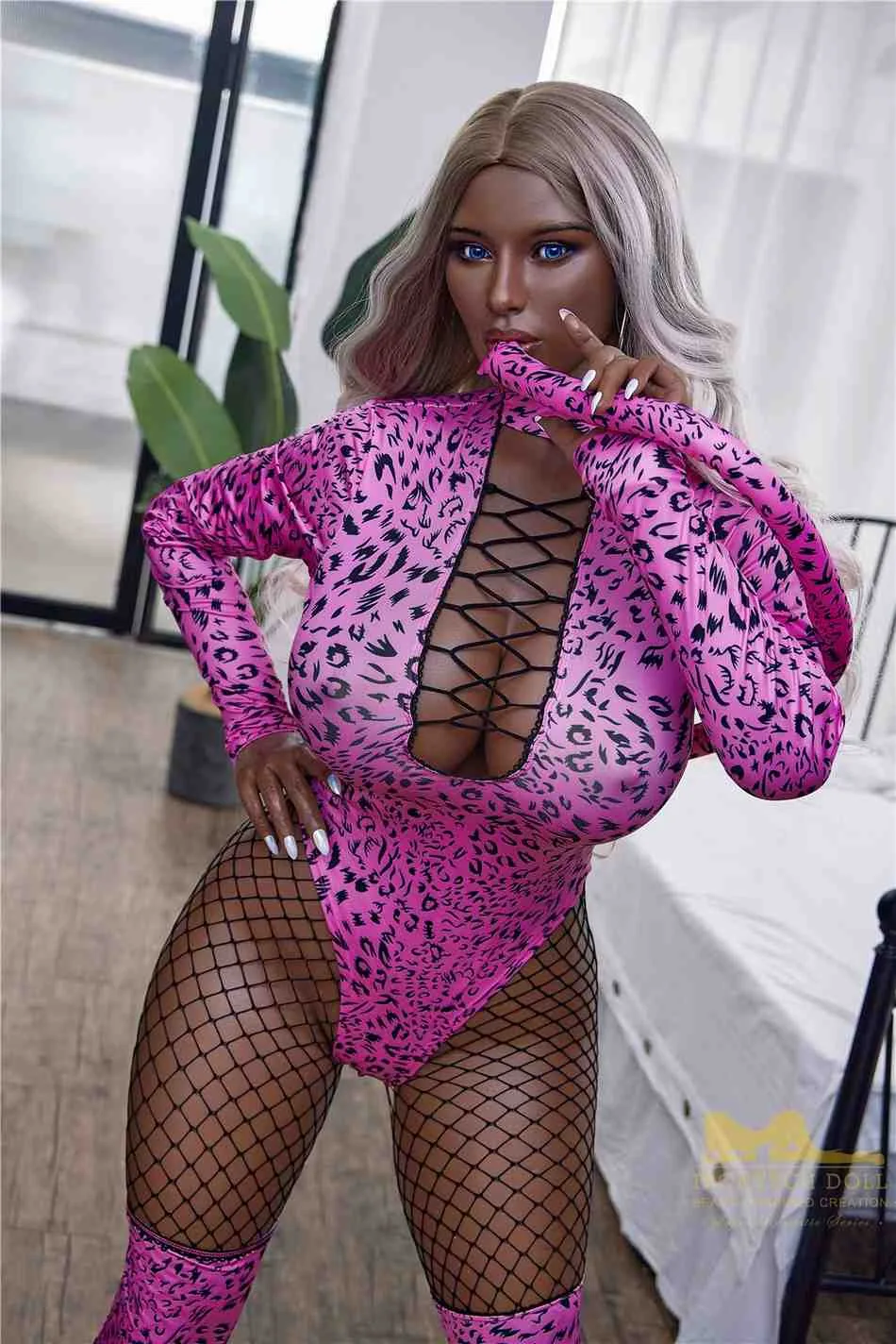 160cm (5ft2') Ebony Queen Silicone Sex Doll - Hedy view 4