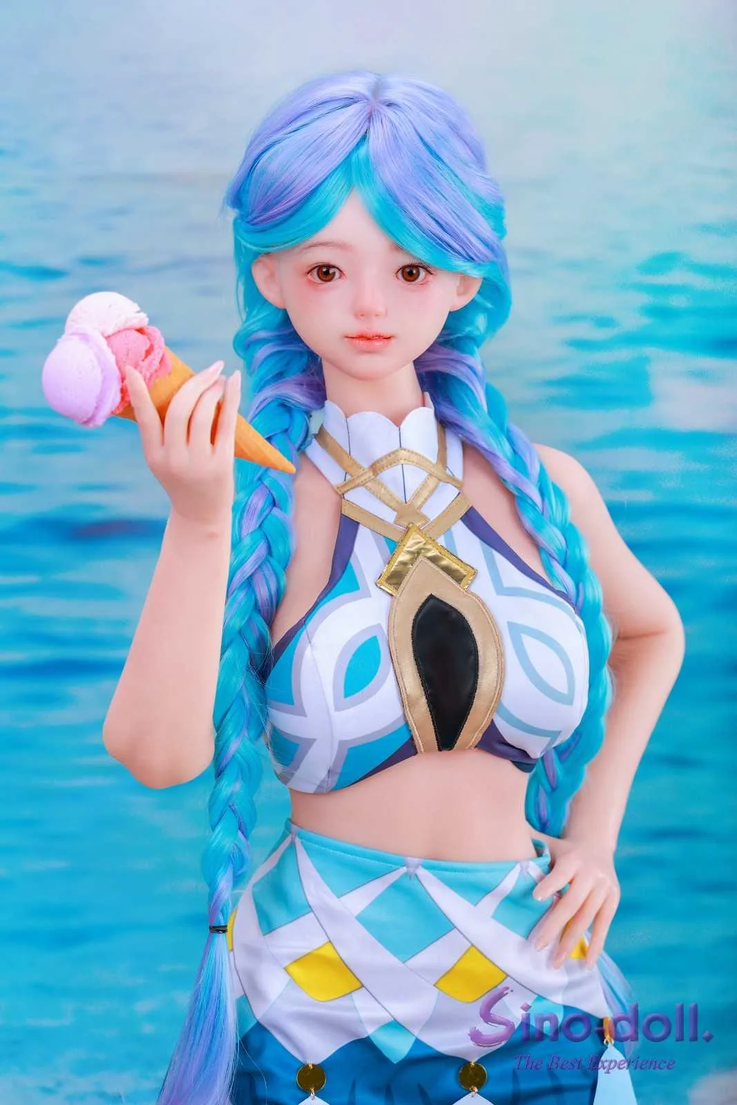143cm (4ft8") Normal Breasts Full Platinum Silicone Doll - Soft-Max – Linbai view 6