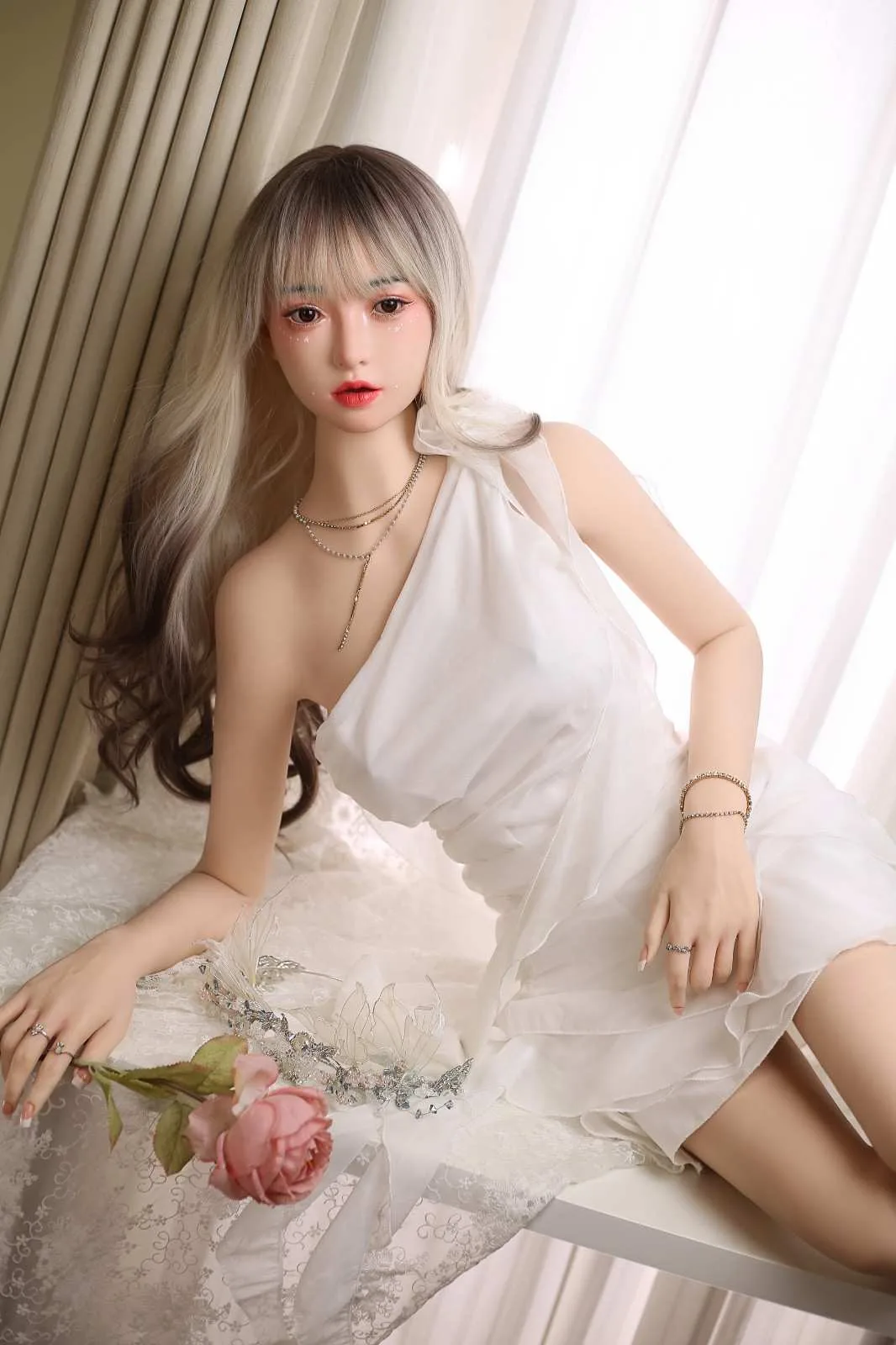 166cm (5ft5") Realistic Asian Silicone Sex Doll – Alice view 3
