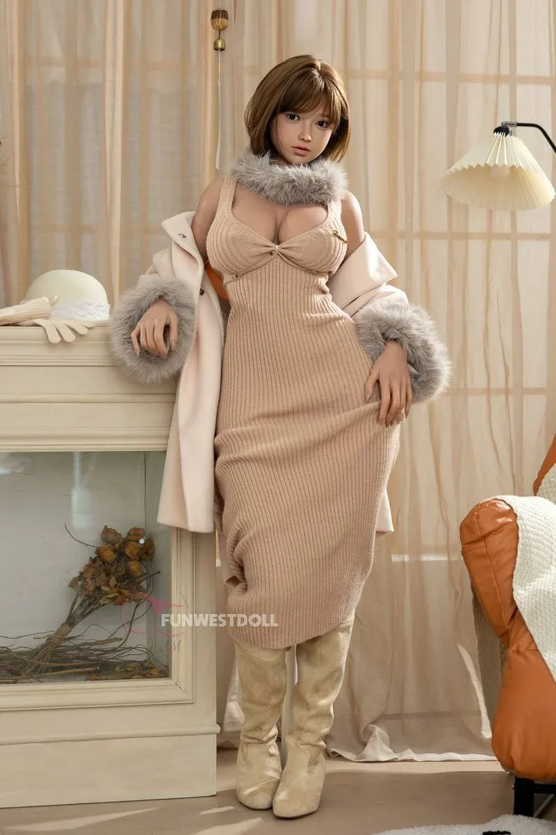 157cm (5ft2") Asian Skin Texture Version Silicone Sex Doll - G-Cup - Amy view 7