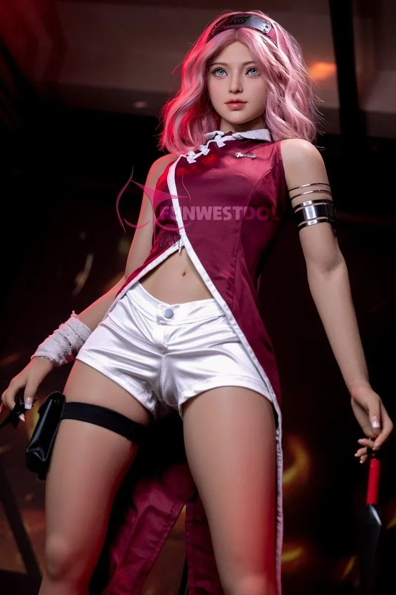 159cm (5ft2") Wonderland Pink Hair Anime Sex Doll - A-Cup - Alice - In Stock USA view 8