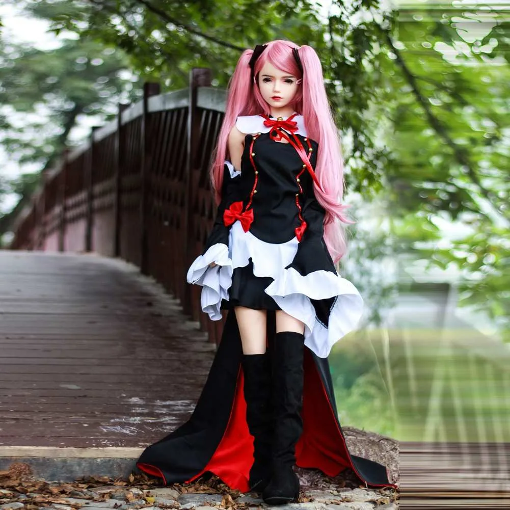 148cm (4ft10") Pink Hair Anime TPE Sex Doll – Head #97 view 6
