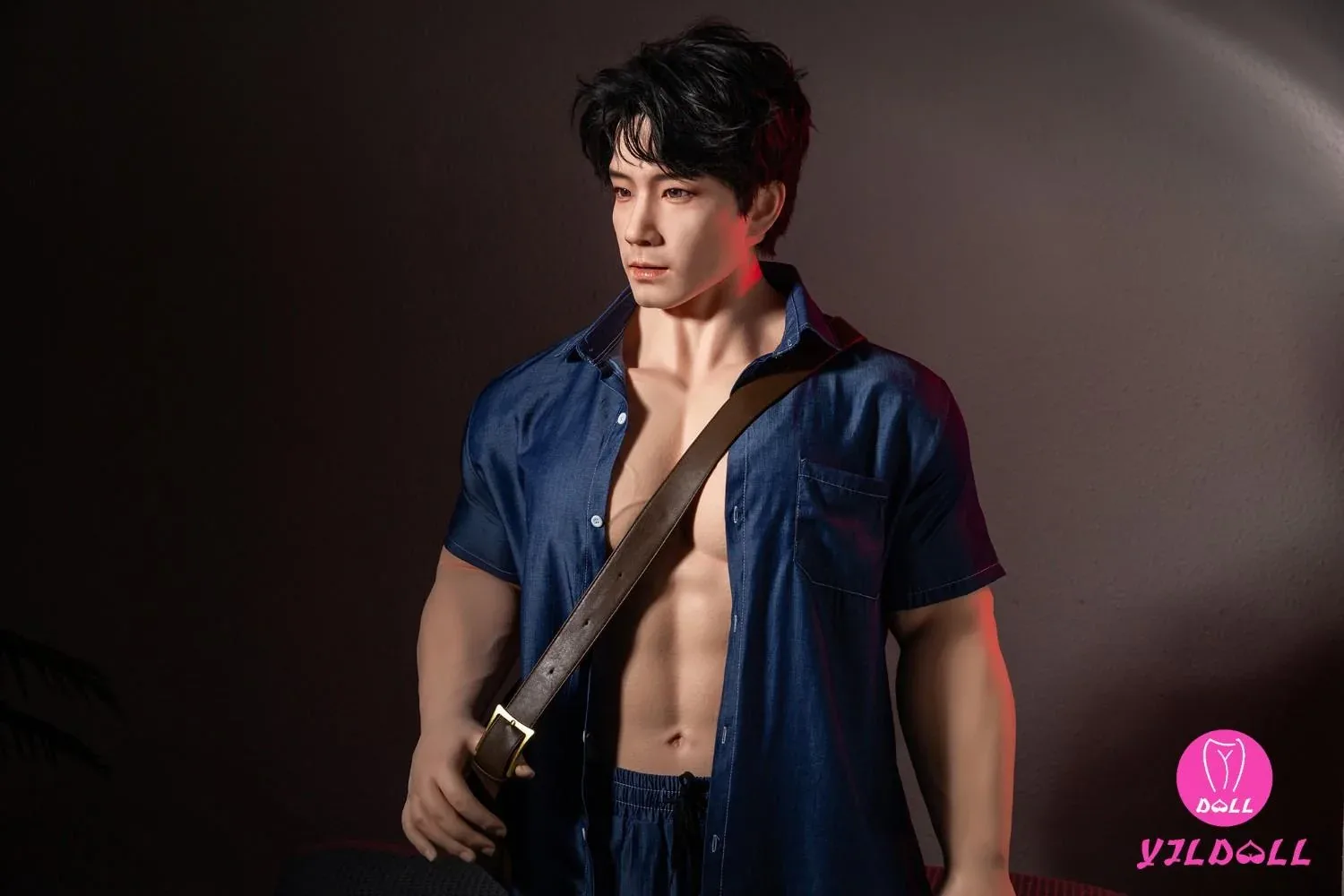 175cm (5ft7") Asian Muscular Male Silicone PRO Sex Doll - Frank view 5