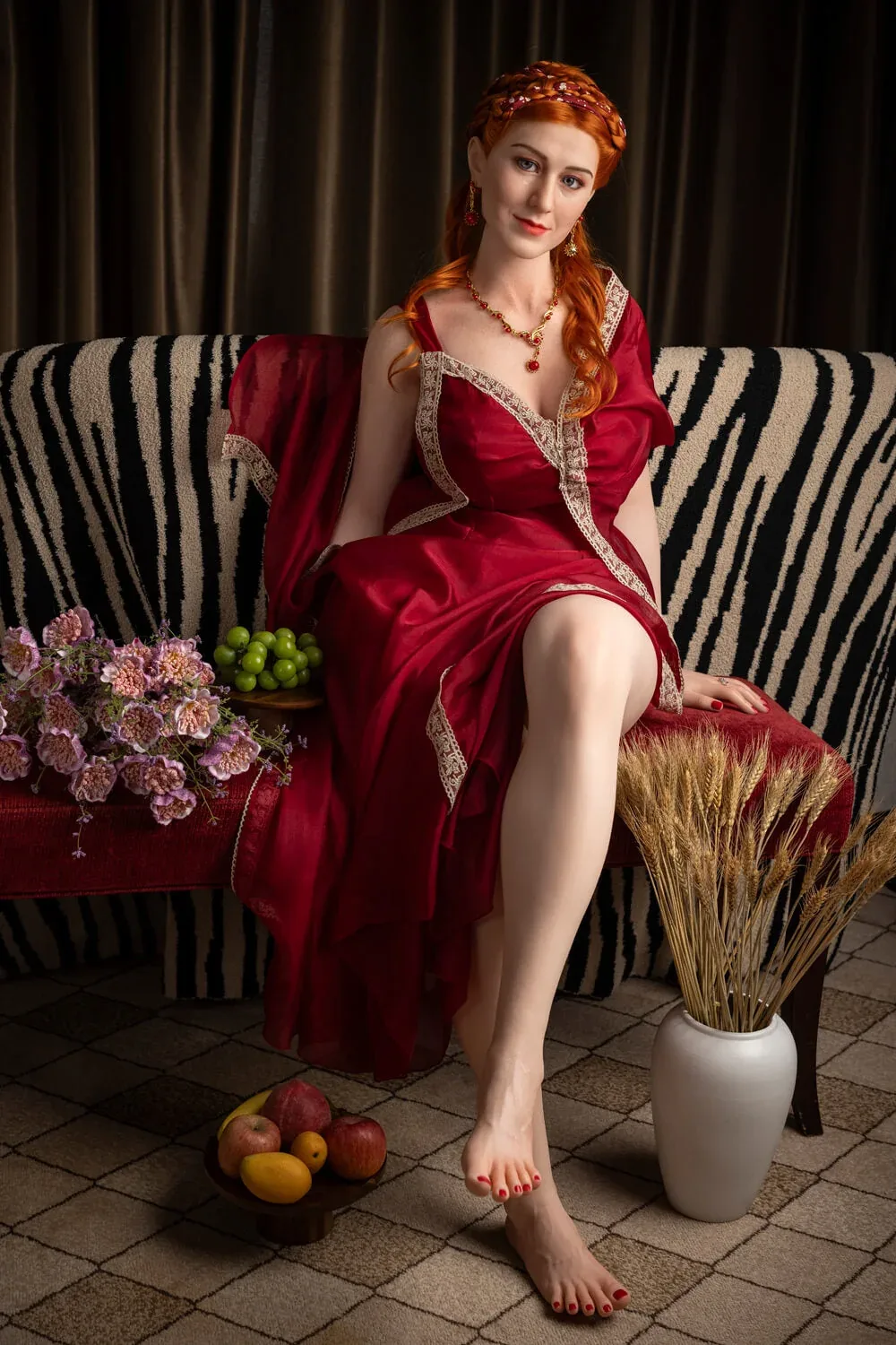 165cm (5ft4") Lady Redhead Elegant Silicone Sex Doll - G-Cup - Lucretia view 8