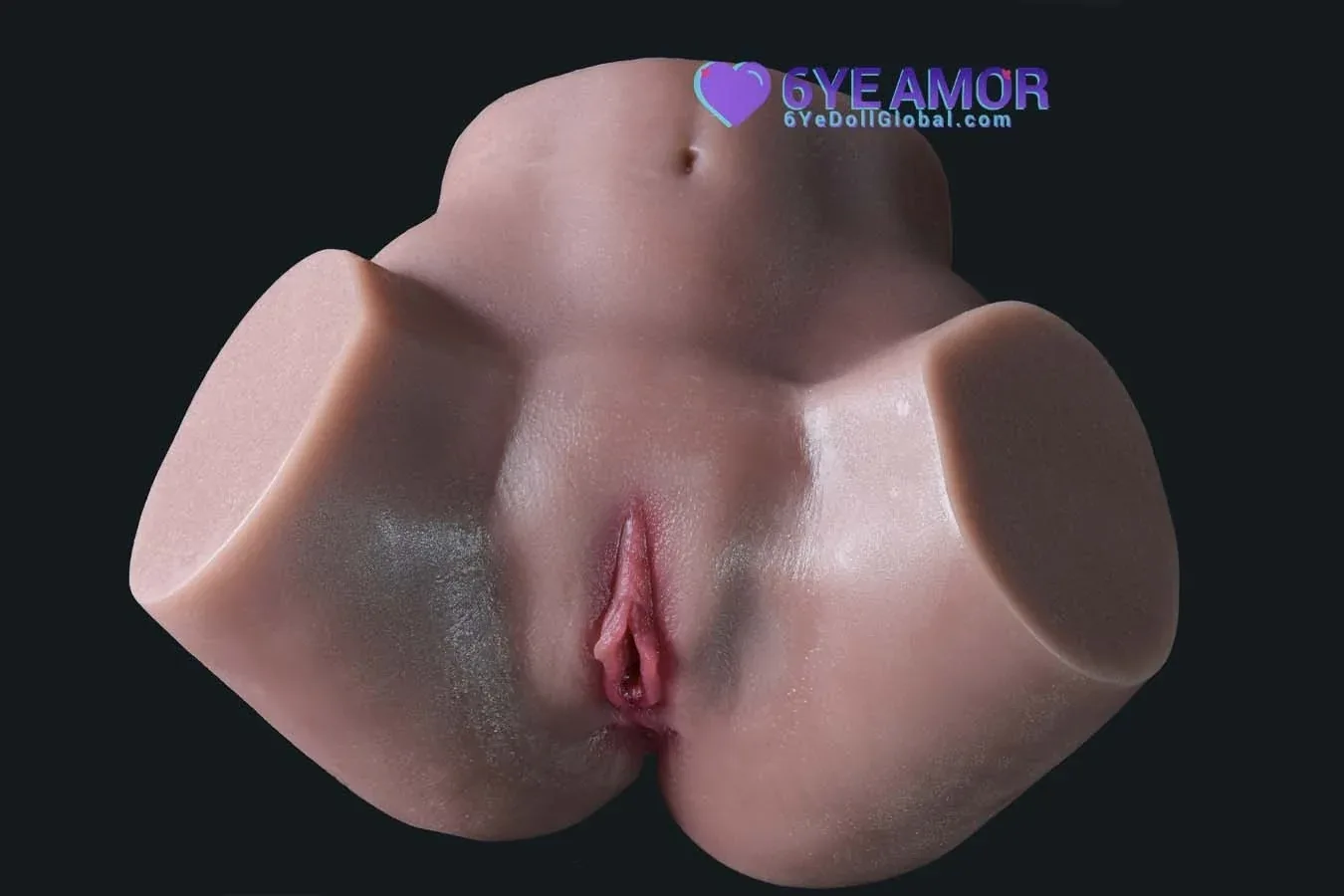 17.5cm (6.9") Masturbator Double Holes Leg Spread (Model# LY0001) view 3