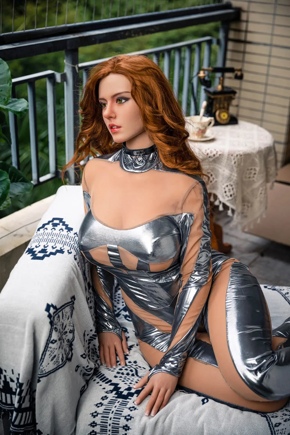 165cm (5ft5") Redhead Silicone Sex Doll - G-Cup - Natalia - In Stock | US Only view 5