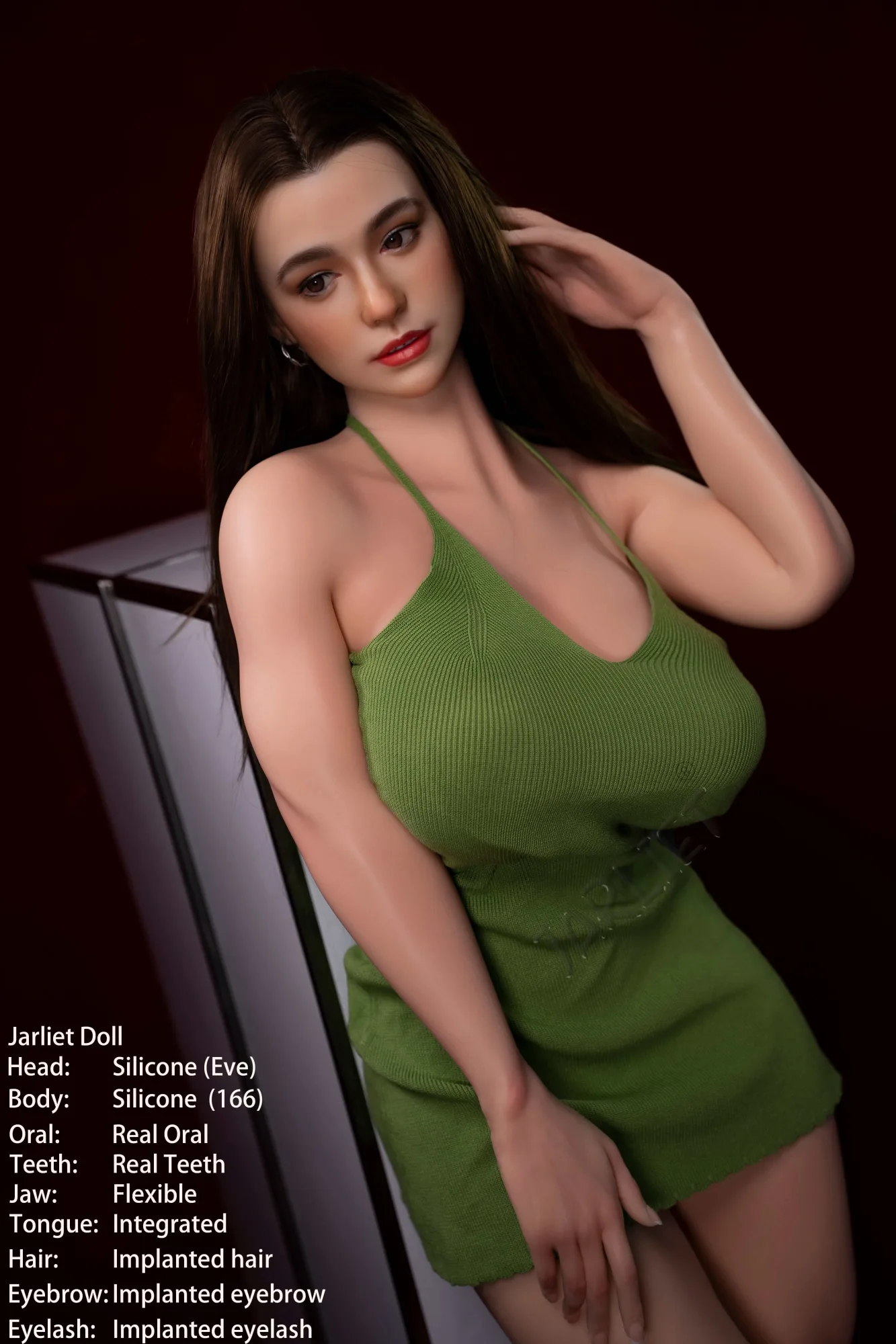 166cm (5ft5") Curvy Full Silicone with ROS Head Sex Doll - Eve view 5
