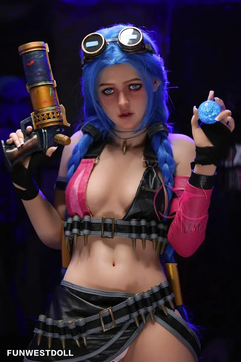 159cm (5ft2") A-Cup Jinx Cosplay Premium S-TPE Sex Doll - Assos - In Stock | US Only view 4