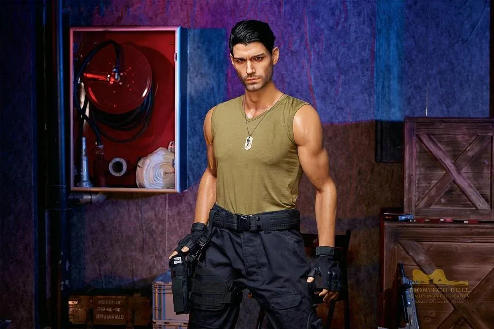 176cm (5ft7') Elite Commando Muscular Silicone Male Sex Doll - Thomas view 5