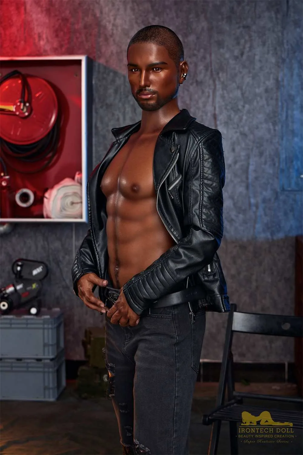 170cm (5ft5') Realistic & Black Silicone Male Sex Doll - Kevin view 7