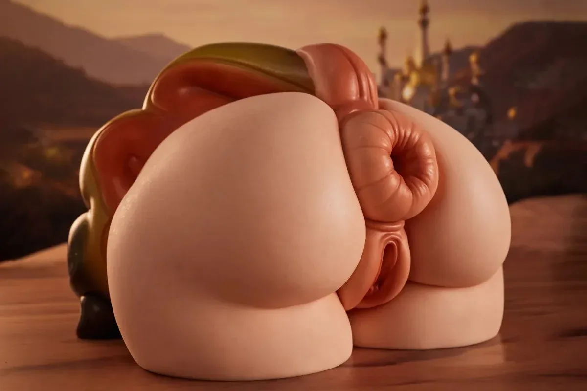 28cm (11") Fantasy Horse Tail - Silicone Sex Torso - Climax Doll Pro - PA-Peppy view 1