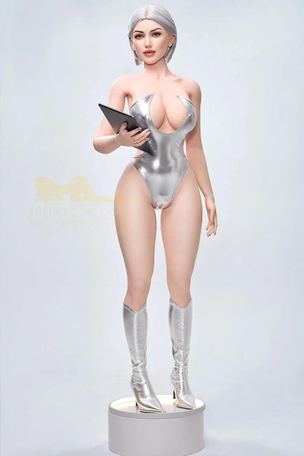 159cm (5ft2') Platinum Blonde Real Silicone Sex Doll- Celine view 7