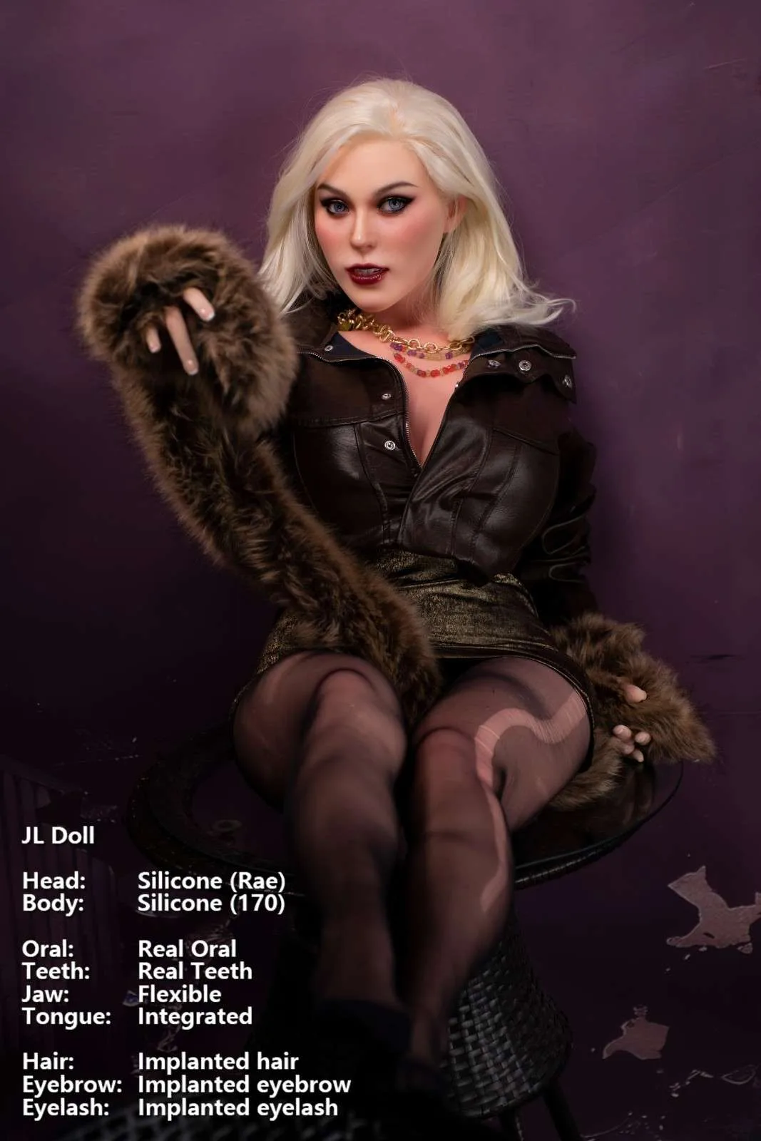 170cm (5ft6") Blonde Milf ROS Silicone Sex Doll - Rae view 7