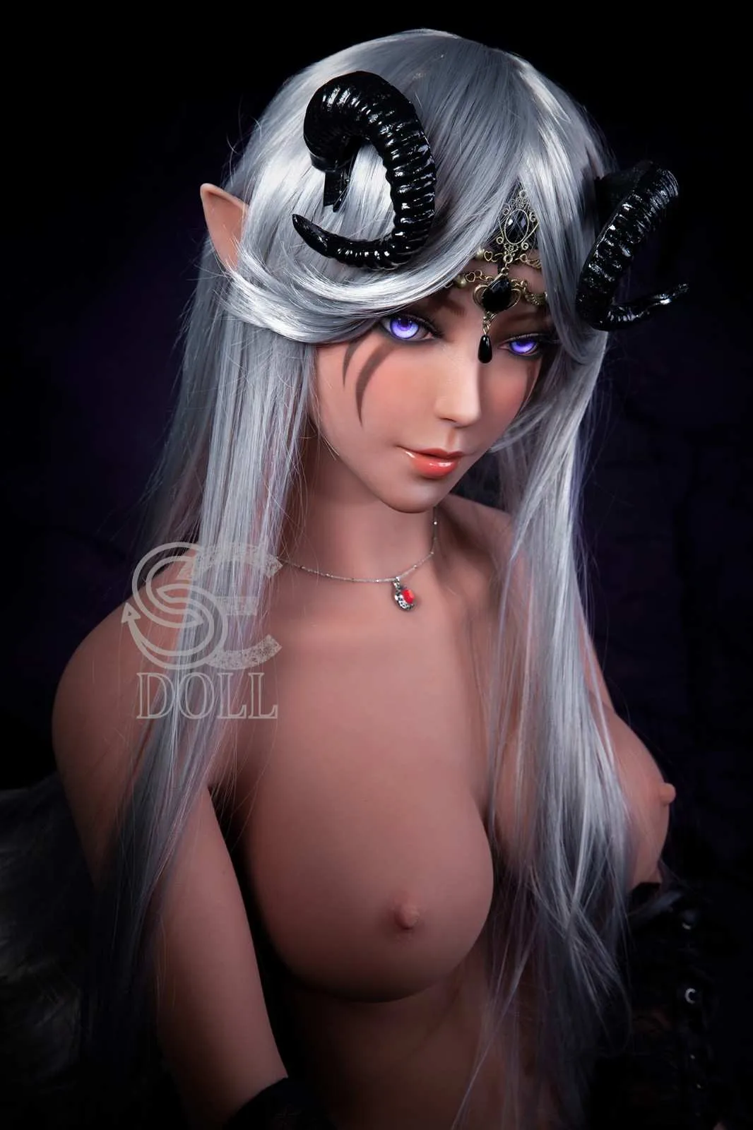 150cm (4ft9') E-Cup Elf Head S-TPE Love Doll (SED068) - SE#022 - Aubree - In Stock | EU Only view 3