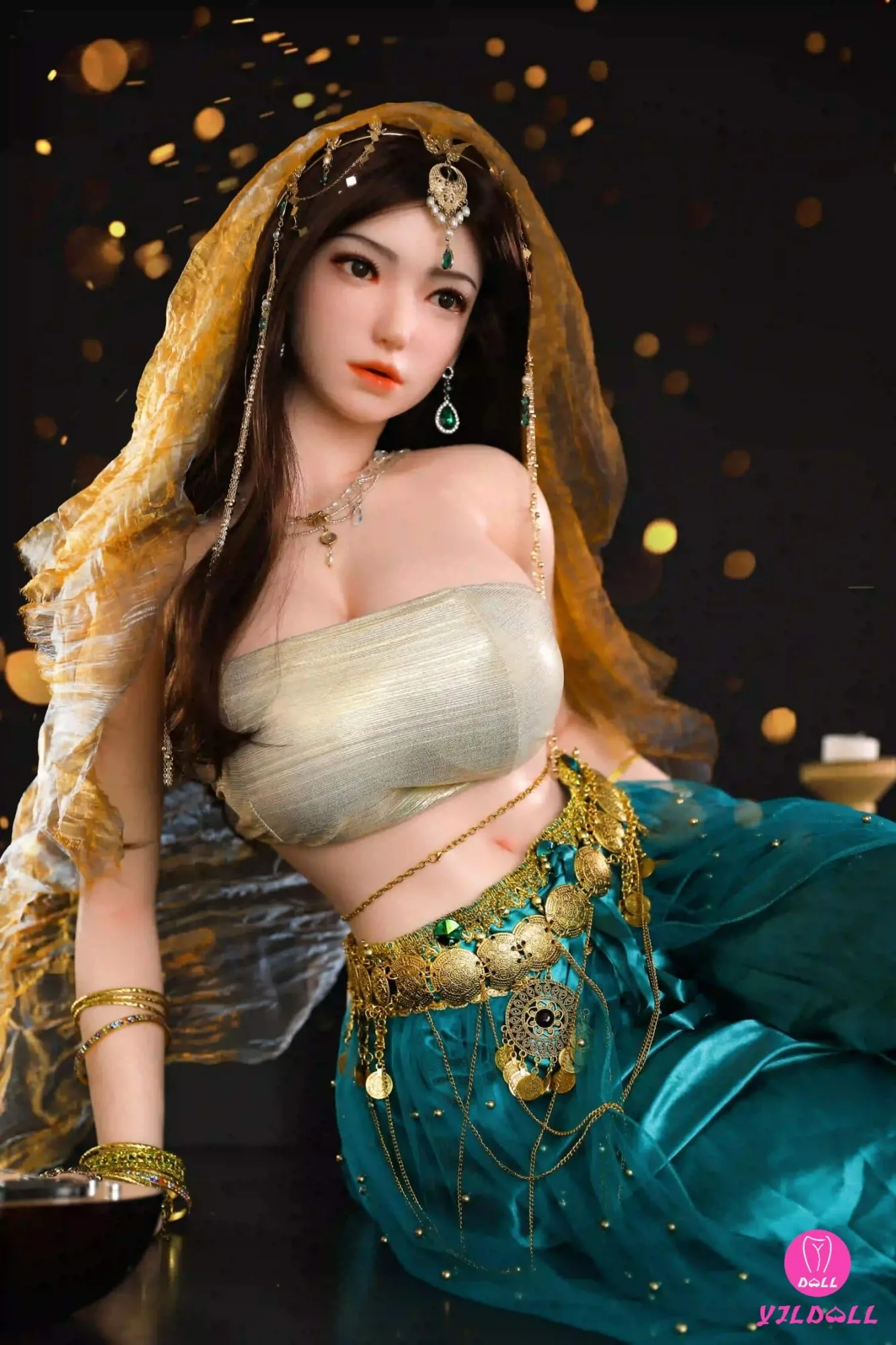 163cm (5ft3") Sexy Hindi Head & Body One Piece Silicone Love Sex Doll - F-Cup - Jiya view 6