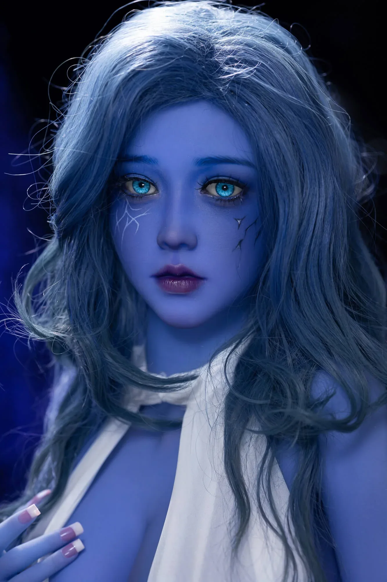 160cm (5ft2") Witch Blue Skin TPE Sex Doll - Elowen view 8