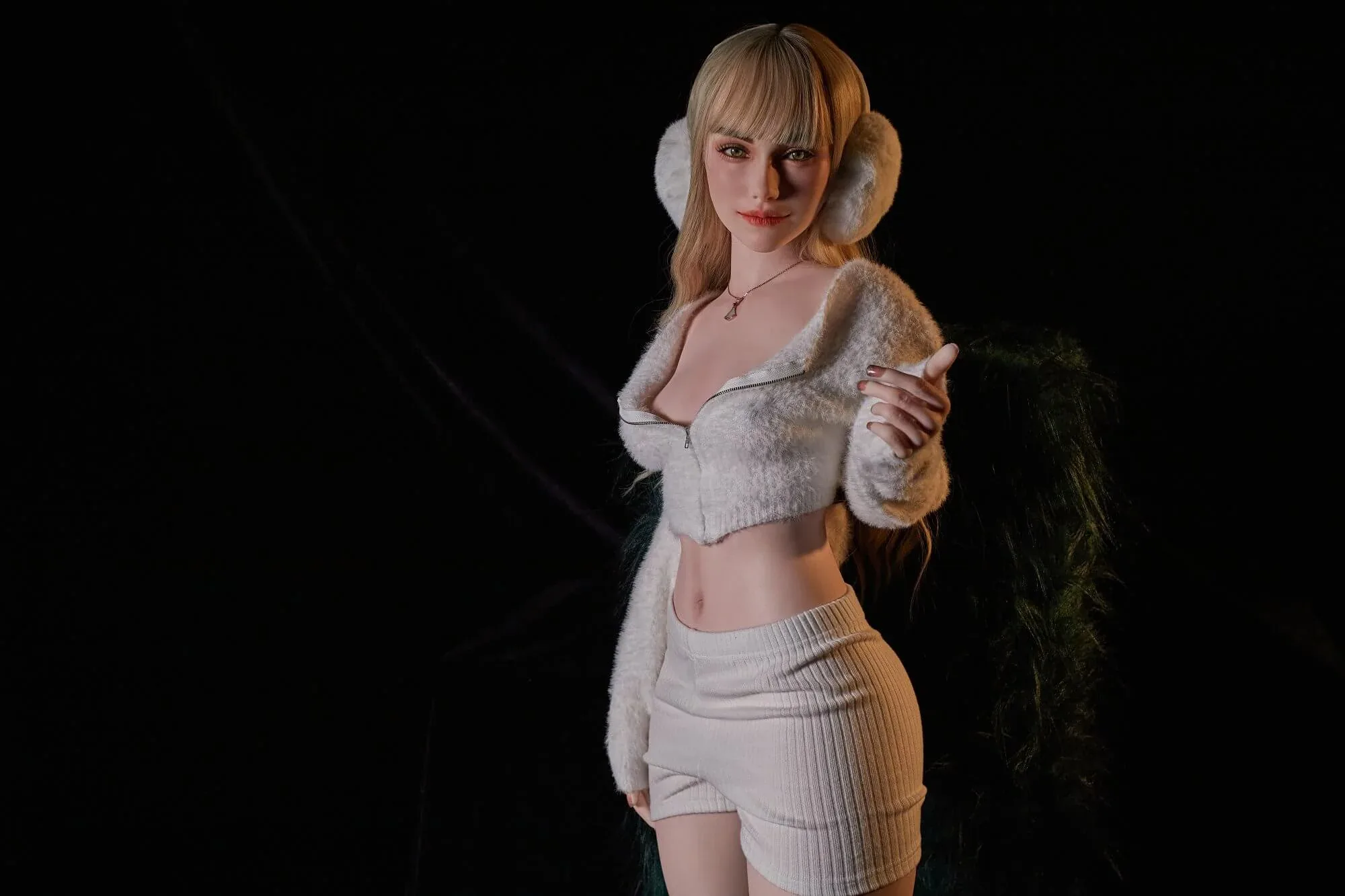160cm (5ft3") Blonde Lifelike Silicone Sex Doll - A-Cup - Imani view 7