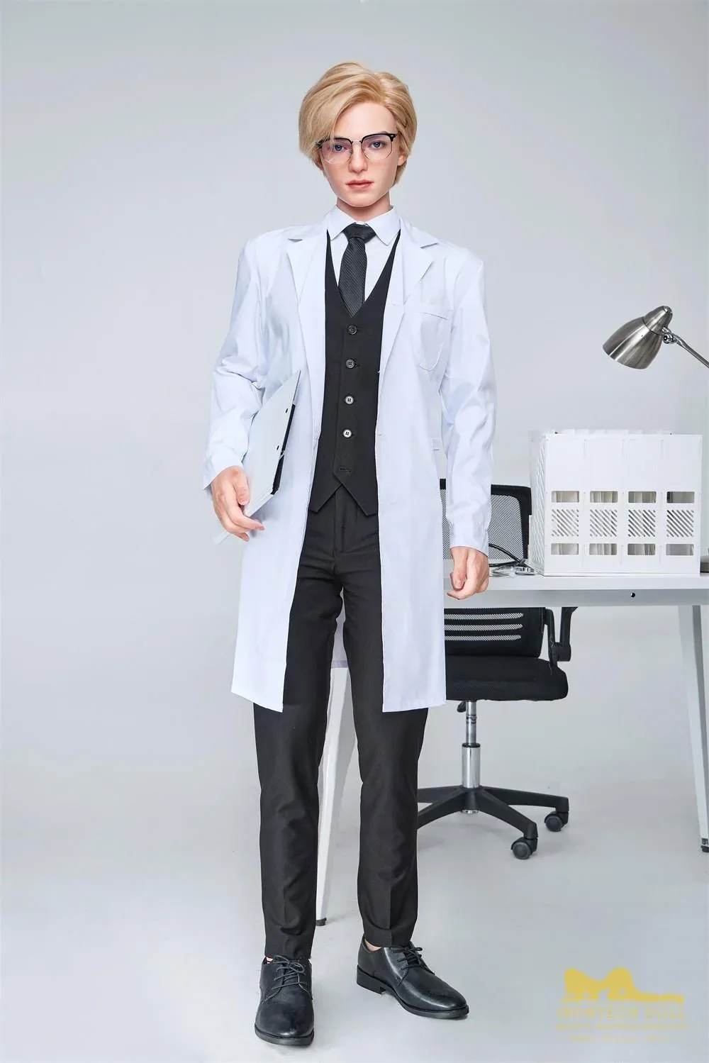 170cm (5ft5") British Silicone Male Sex Doll – Golden-Haired Fantasy Doctor - Lucas view 1