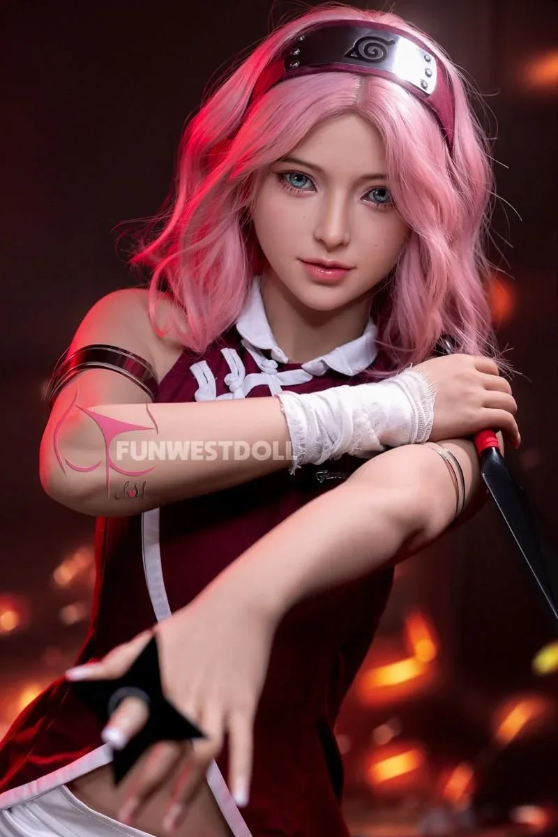 159cm (5ft2") Wonderland Pink Hair Anime Sex Doll - A-Cup - Alice - In Stock USA view 7