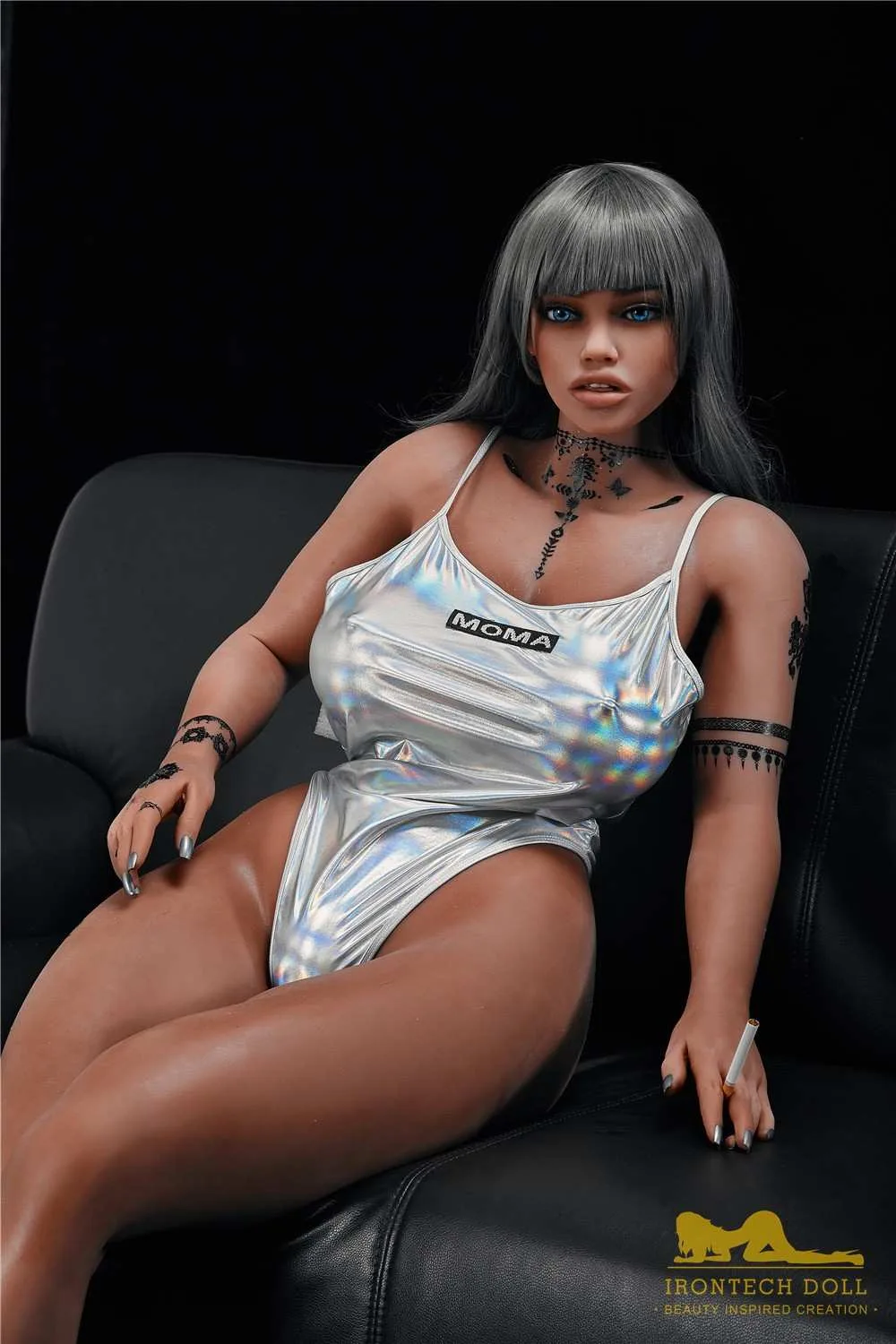 158cm (5ft2') Ebony Plump Mama Sex Doll - Atiana