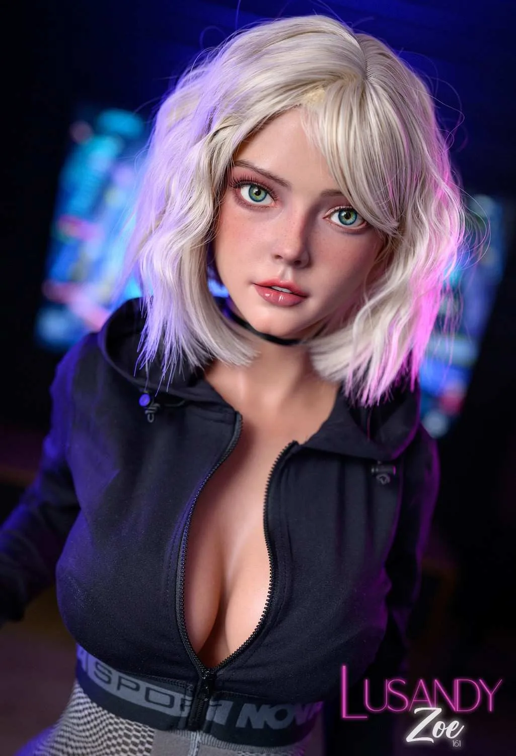 161cm (5ft3") Cute and Playful Silicone Sex Doll - D-Cup - Zoe view 7