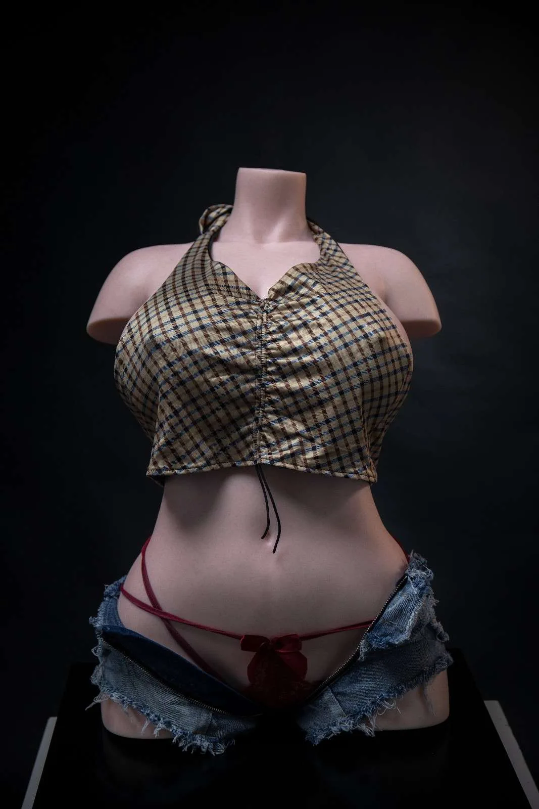 67cm (26.4") LoveNestle Series Torso in Red Lingerie Silicone - Aubrey | CA Only view 1