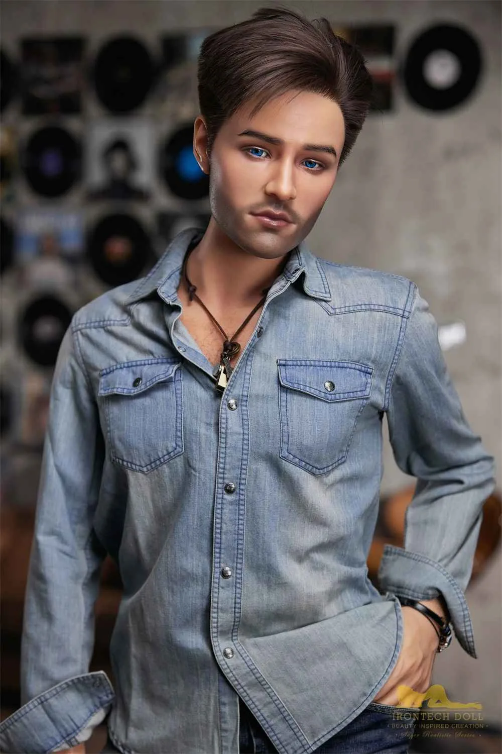 170cm (5ft5') Handsome Singer-Style Gentleman Silicone Male Sex Doll - Jack view 8