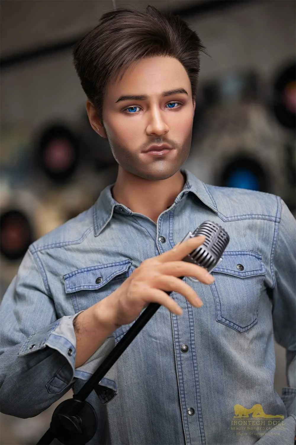 170cm (5ft5') Handsome Singer-Style Gentleman Silicone Male Sex Doll - Jack view 4