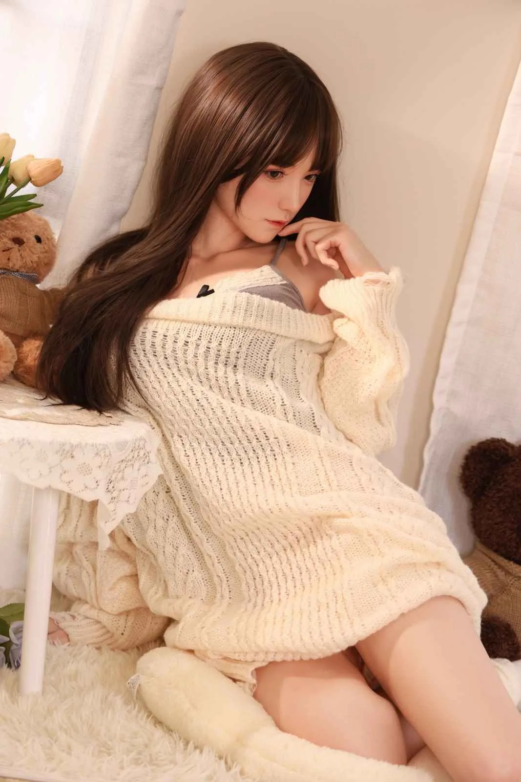 158cm (5ft1") Asian Love Silicone Sex Doll - D-Cup - Susan view 5