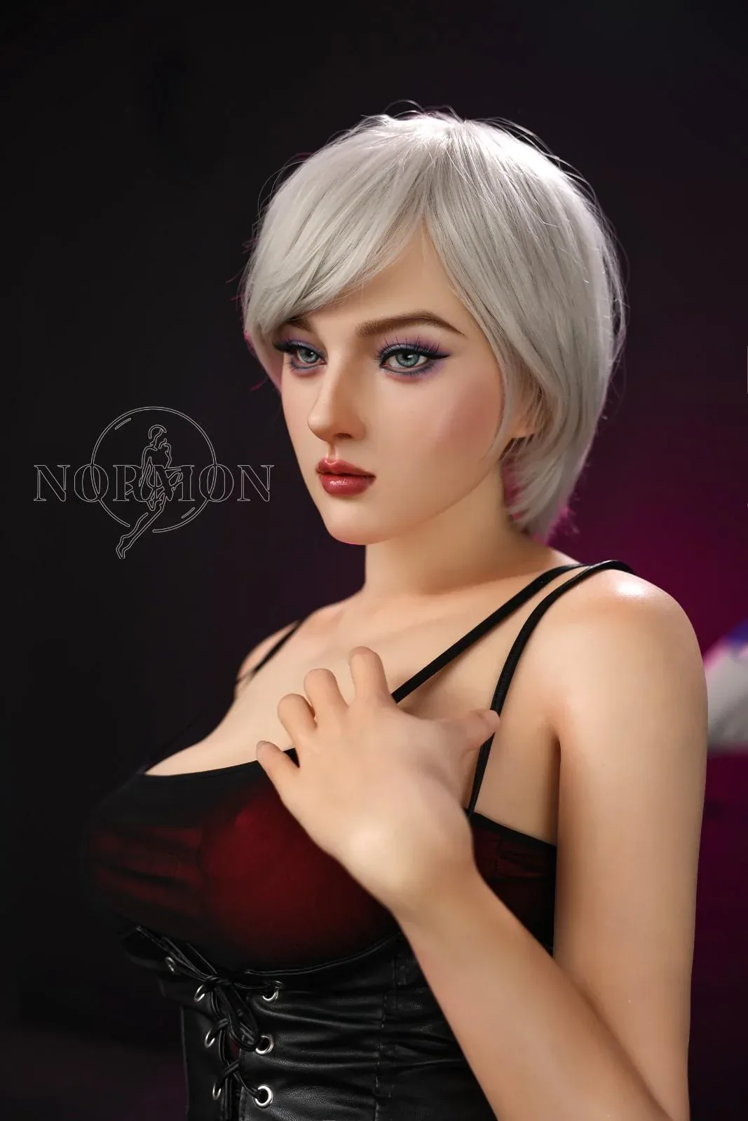 165cm (5ft5") Milf Platinum Hair Sex Doll - C-Cup - Victoria view 3