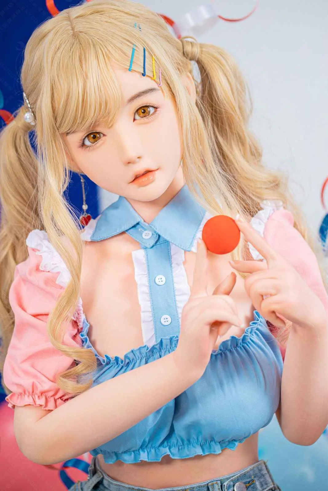 148cm (4ft8") Blonde Asian Silicone Doll - C-Cup - Amily view 3
