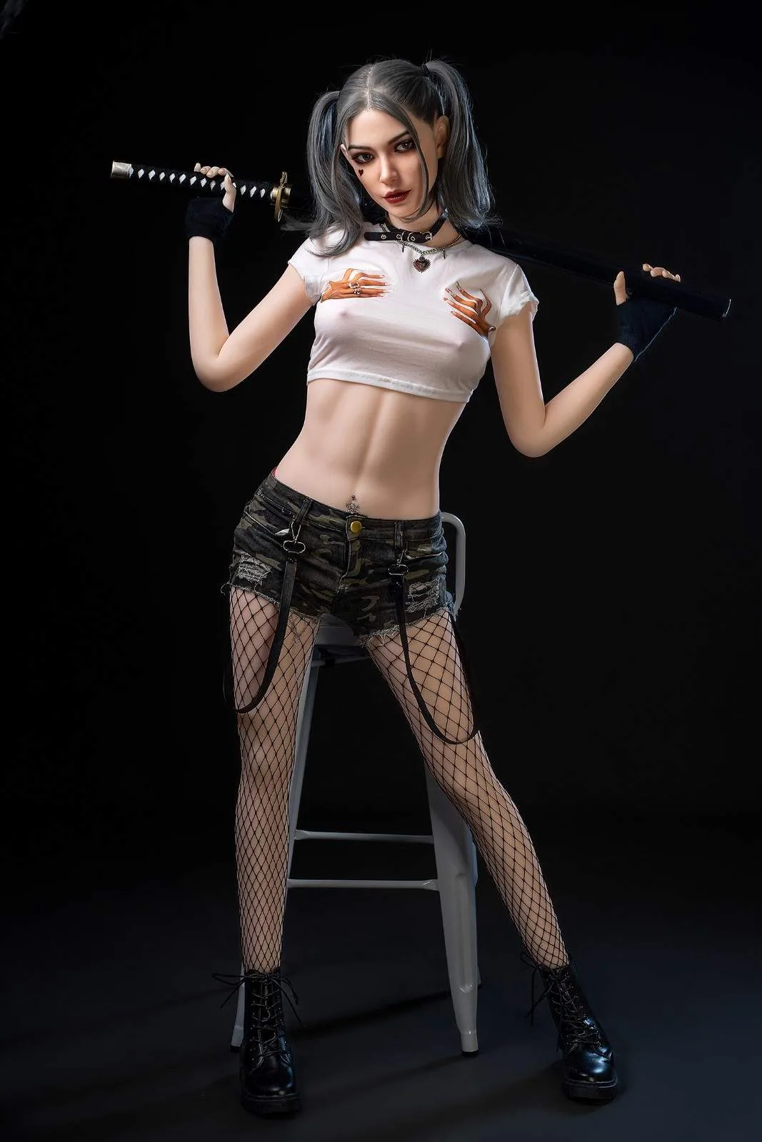 173cm (5ft8") Gothic Sex Doll with Movable jaw - In Stock | US Only view 2
