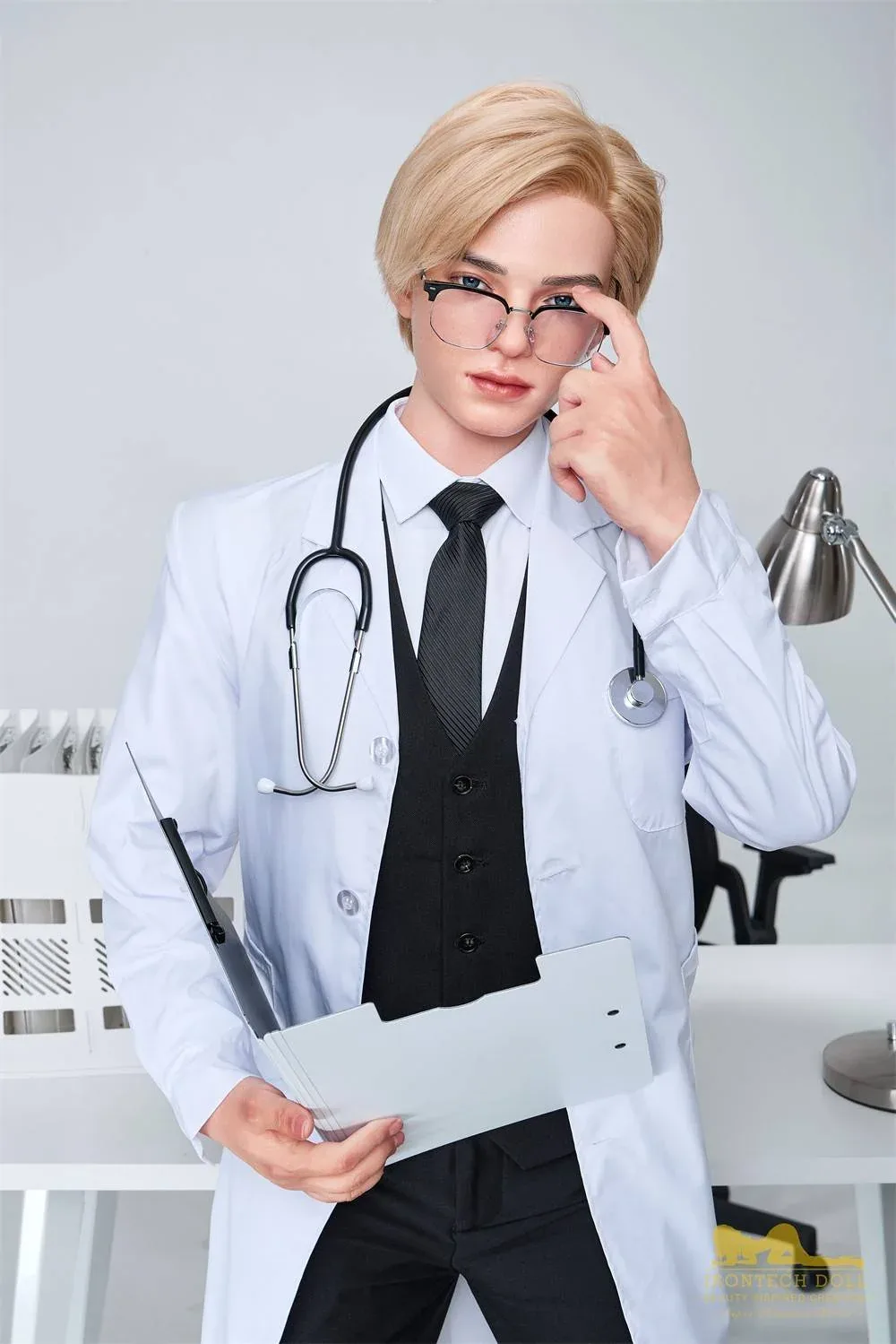 170cm (5ft5") British Silicone Male Sex Doll – Golden-Haired Fantasy Doctor - Lucas view 7