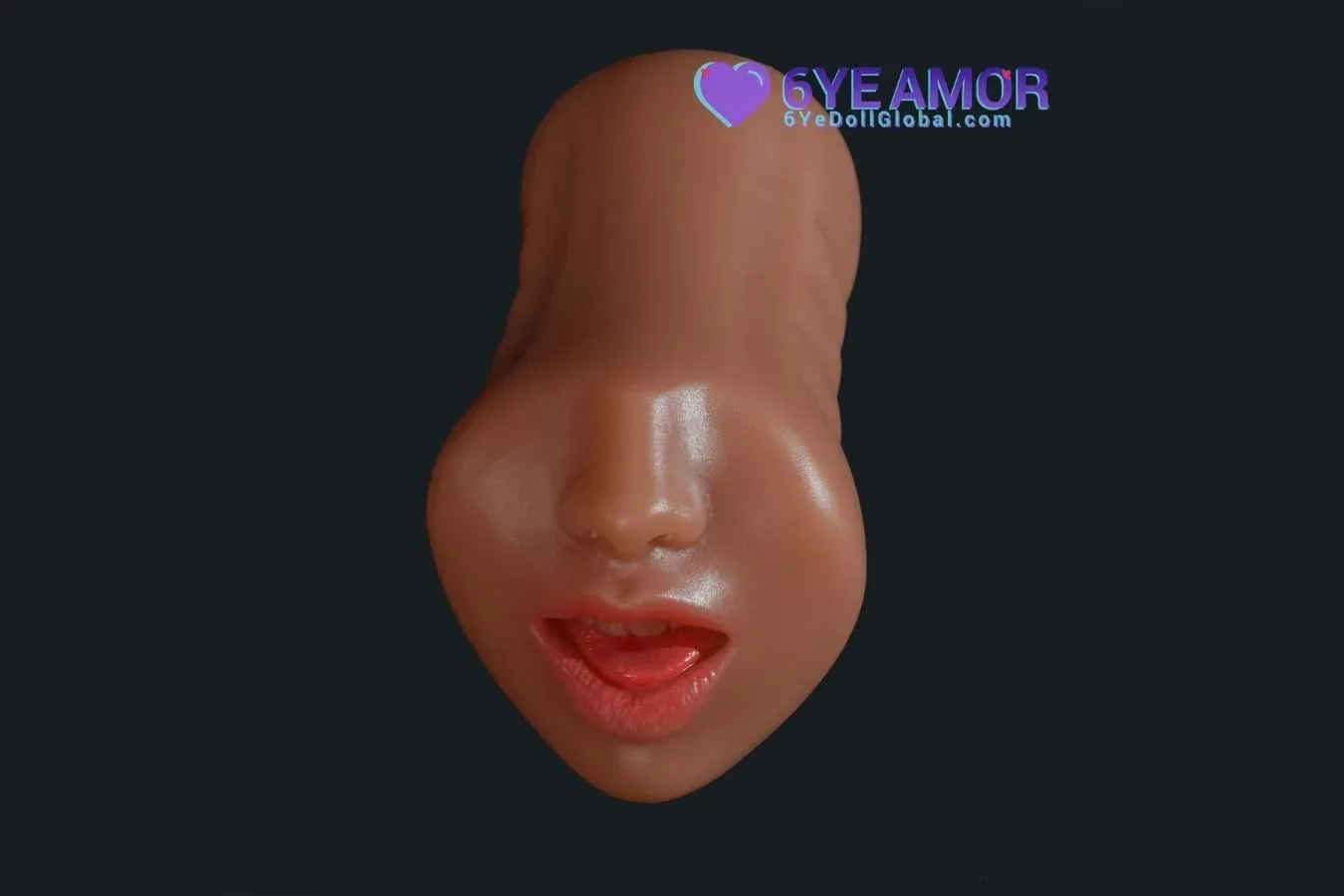 9.5cm (3.7") Blowjob Mouth Masturbator (Model# LY0010) view 6