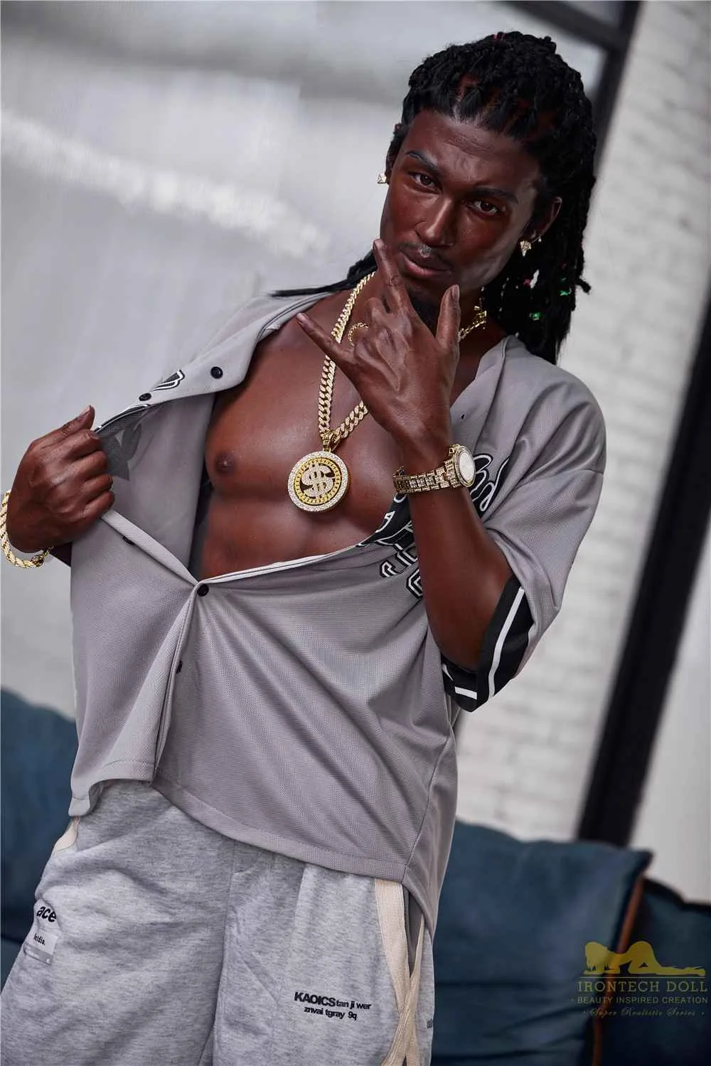 170cm (5ft5') Black Male Sex Doll - Realistic Silicone Fantasy - Bill view 7