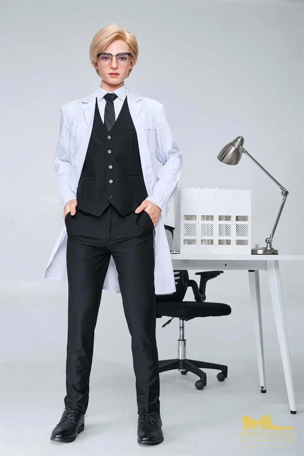 170cm (5ft5") British Silicone Male Sex Doll – Golden-Haired Fantasy Doctor - Lucas view 5