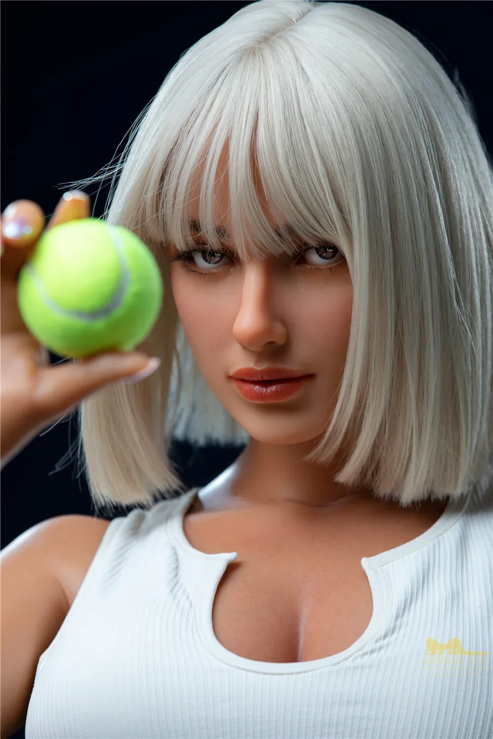 164cm (5ft4") Silver Haired Tennis Player Silicone Sex Dolls - Luna - In Stock | US Only view 5