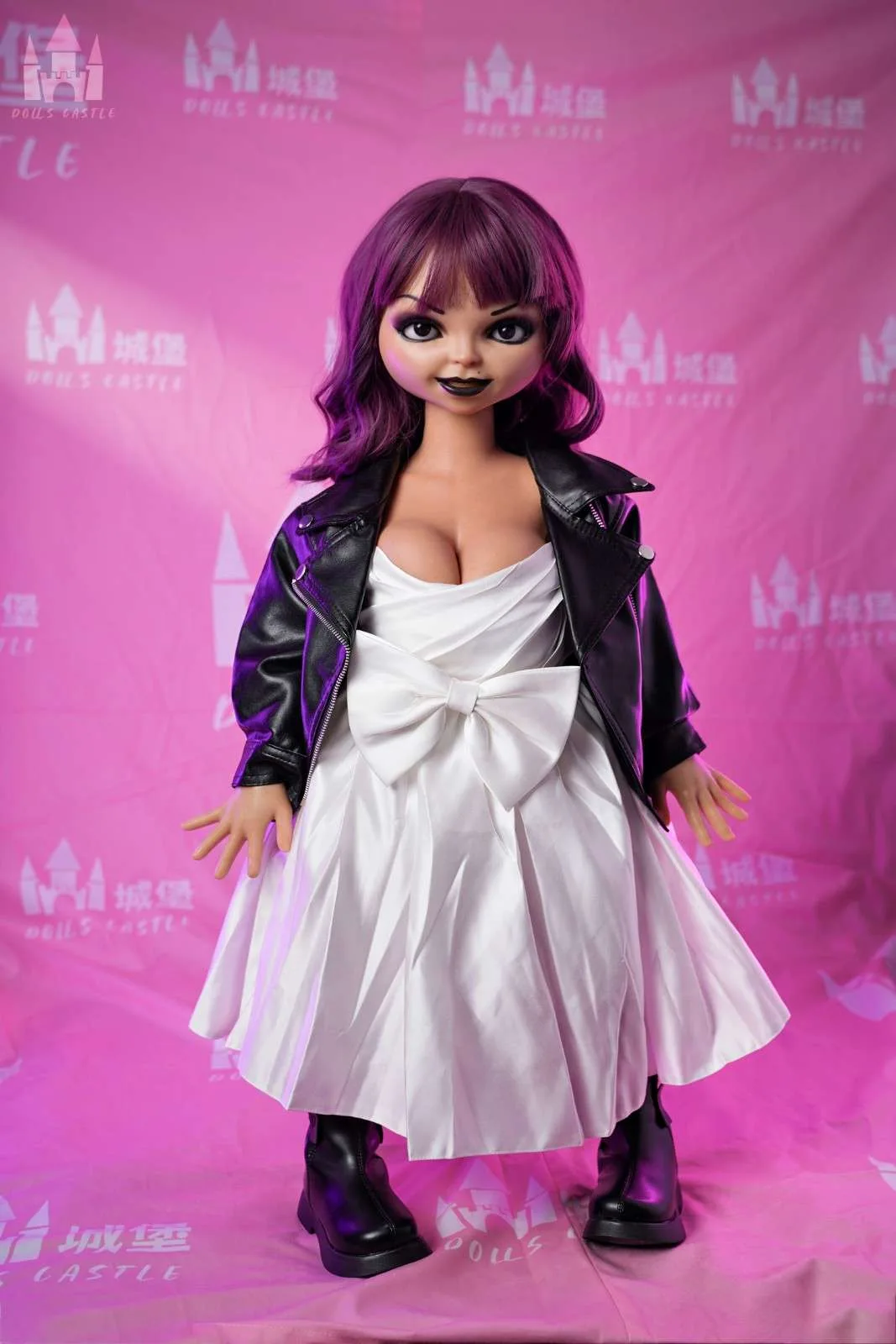 90cm (2ft9") Small Size BBW Bride Of Chucky Silicone Sex Doll – D-Cup - Bride view 3