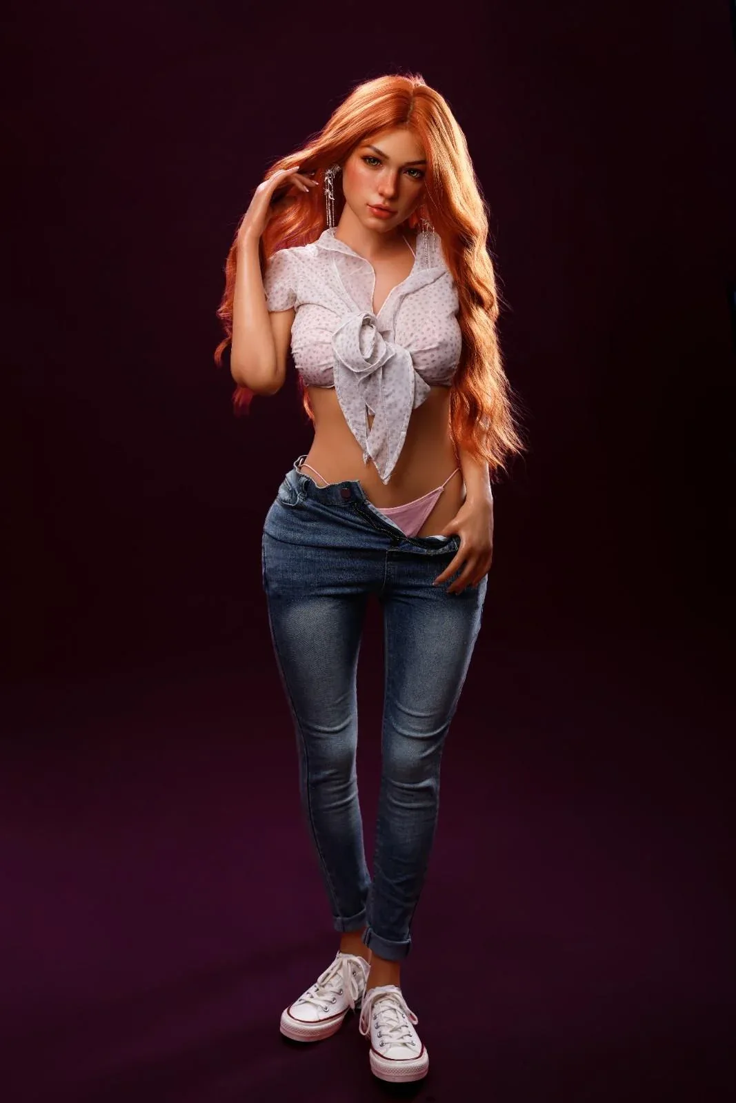 160cm (5ft3") Slim AI Silicone Sex Doll – CG3 view 3