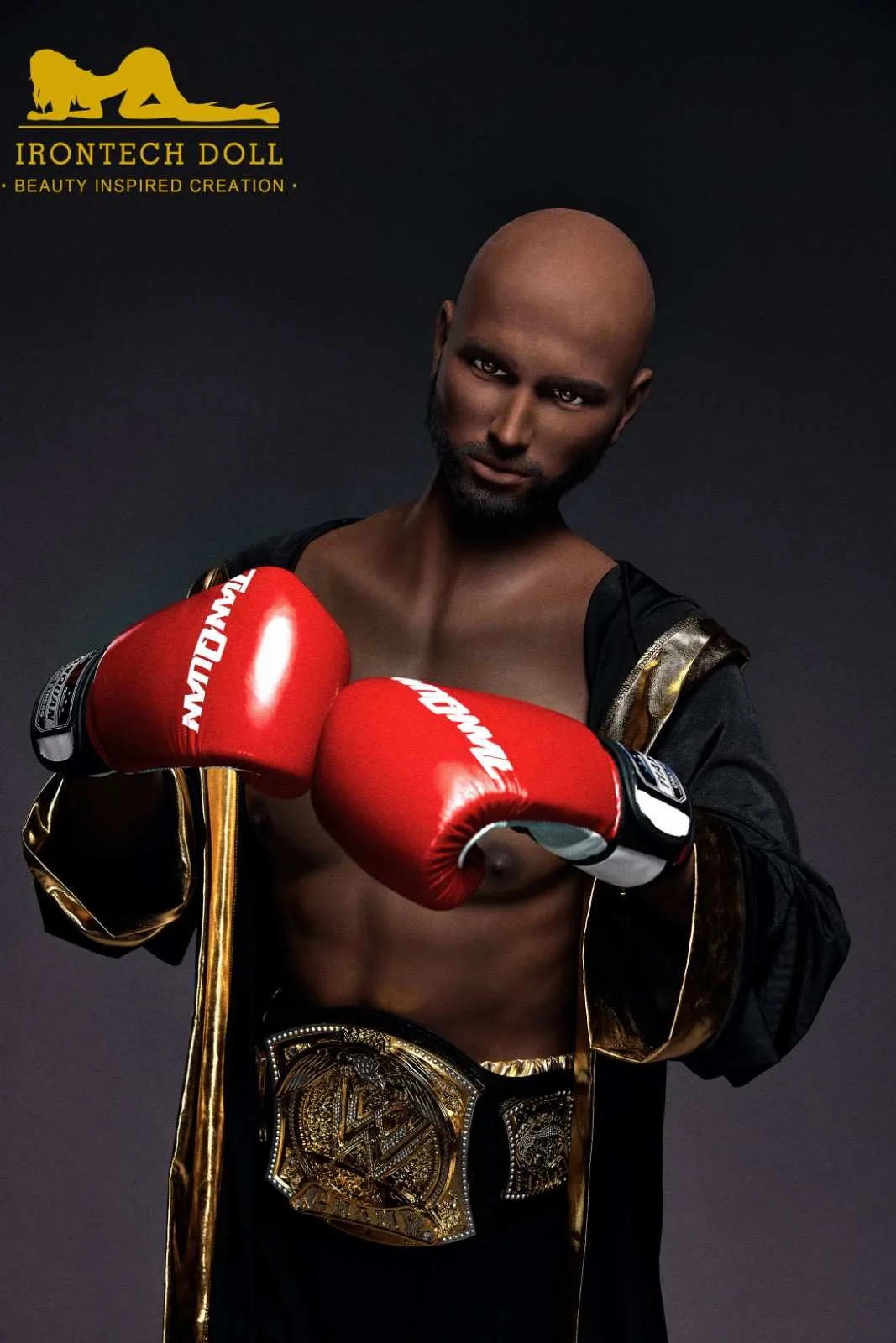 175cm (5ft9') Boxing Champion Black Male Sex Doll - Jack view 7