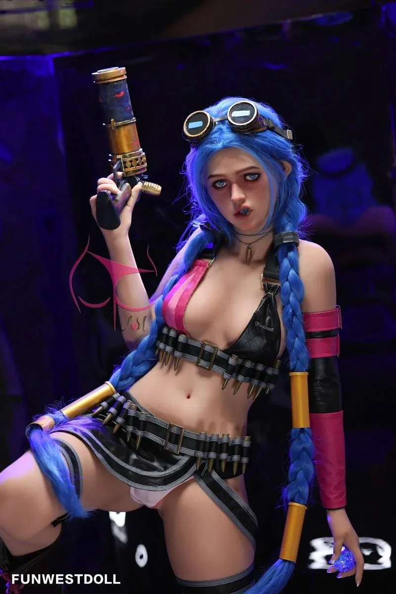 159cm (5ft2") A-Cup Jinx Cosplay Premium S-TPE Sex Doll - Assos - In Stock | US Only view 8