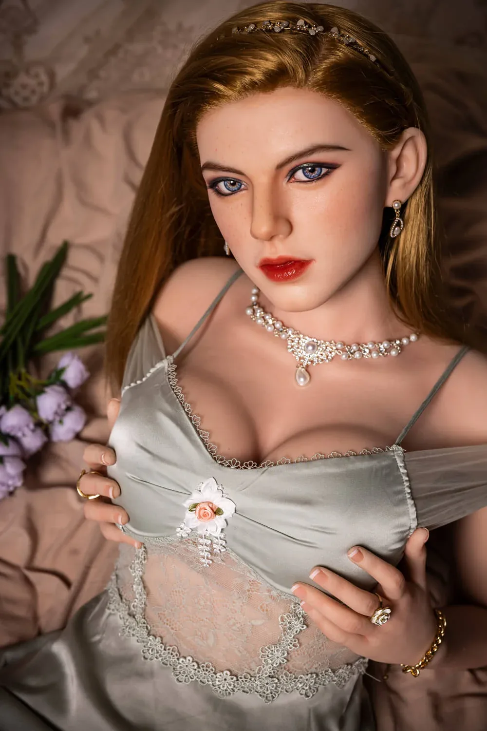 167cm (5ft6") Sensual Blonde Silicone Sex Doll - E-Cup - Mira view 8
